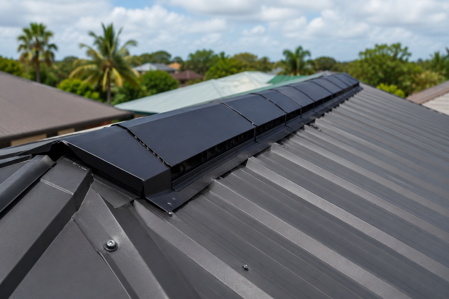 Ridge Vents in Kenya: Cool Your Metal Roof Free | Ali Glaziers Roofing