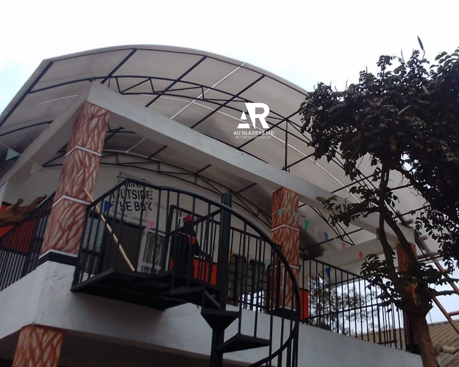 Grey Hollow Polycarbonate Roof