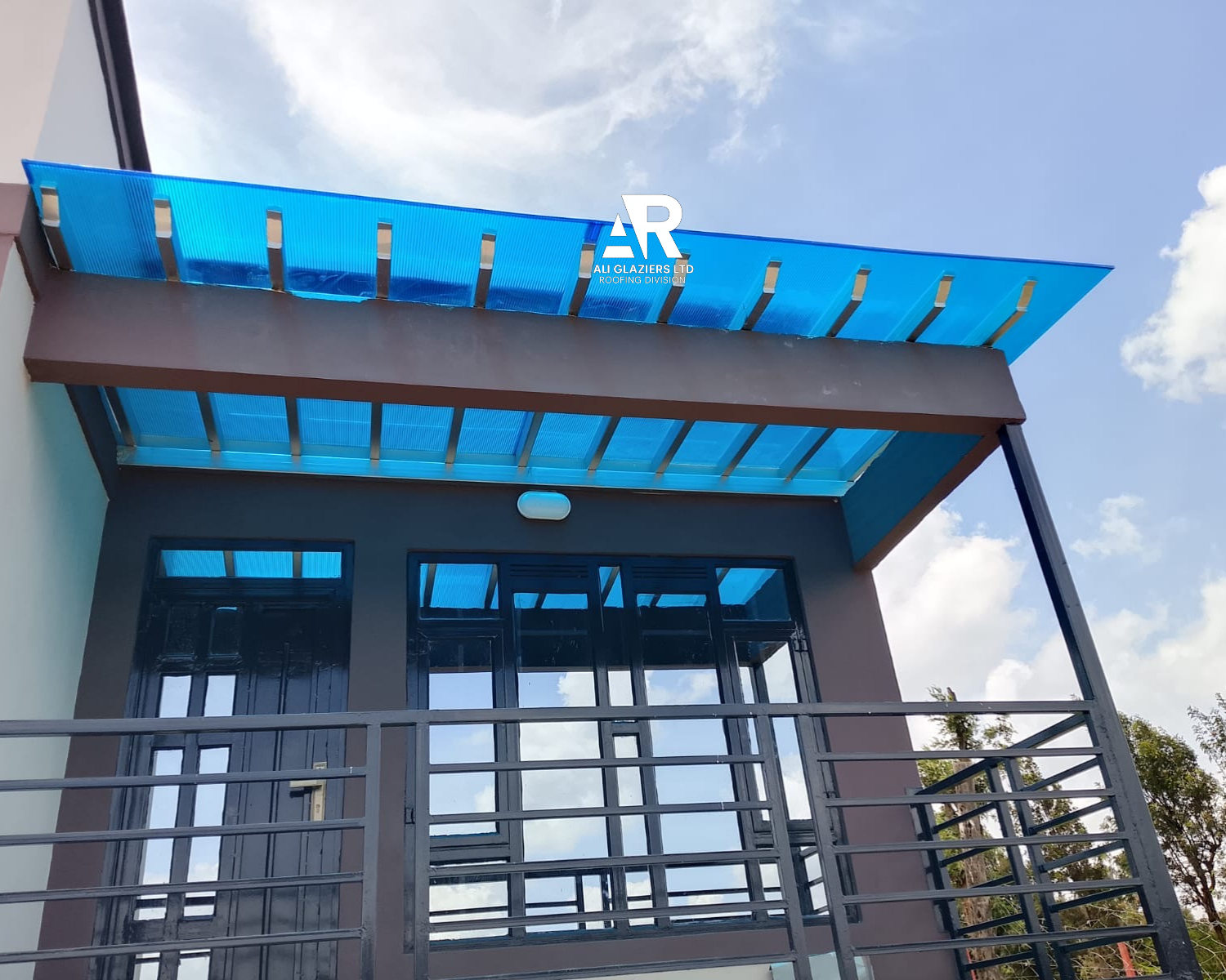 Ocean Blue Polycarbonate Roof
