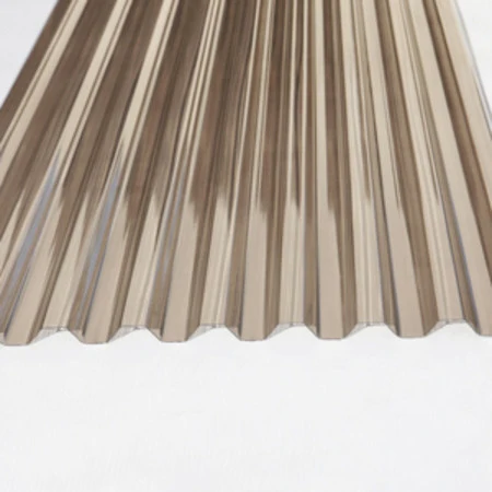 Corrugated Polycarbonate Sheet - Bronze