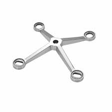 Spider Fitting - 4-Arm Stainless Steel